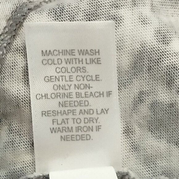 J Jill Pure Jill grey and white design scoop neck dress Size S Petite - Picture 10 of 10